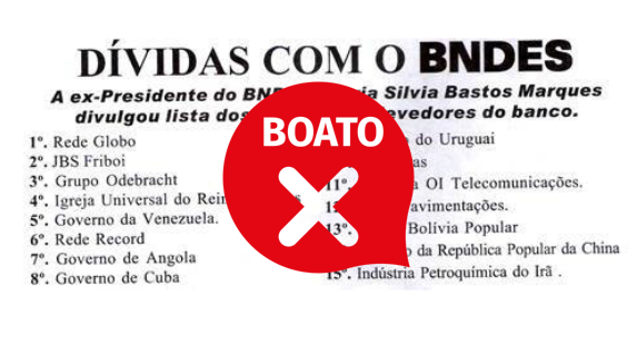 Capa da noticia Boato: Globo é a primeira da lista de maiores devedores do BNDES