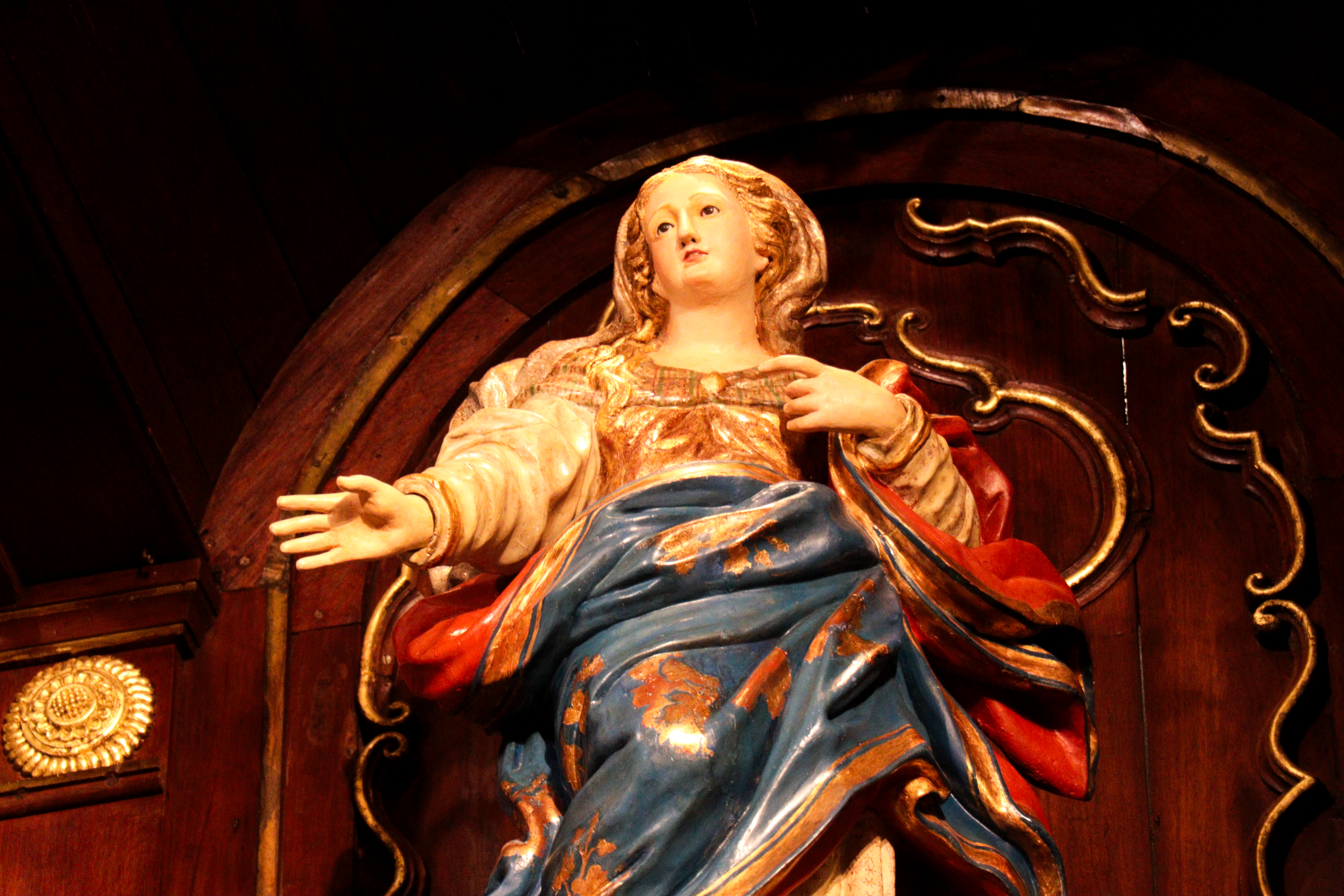 Detalhe da Igreja Nossa Senhora da Ajuda (ES), revitalizada com apoio do BNDES