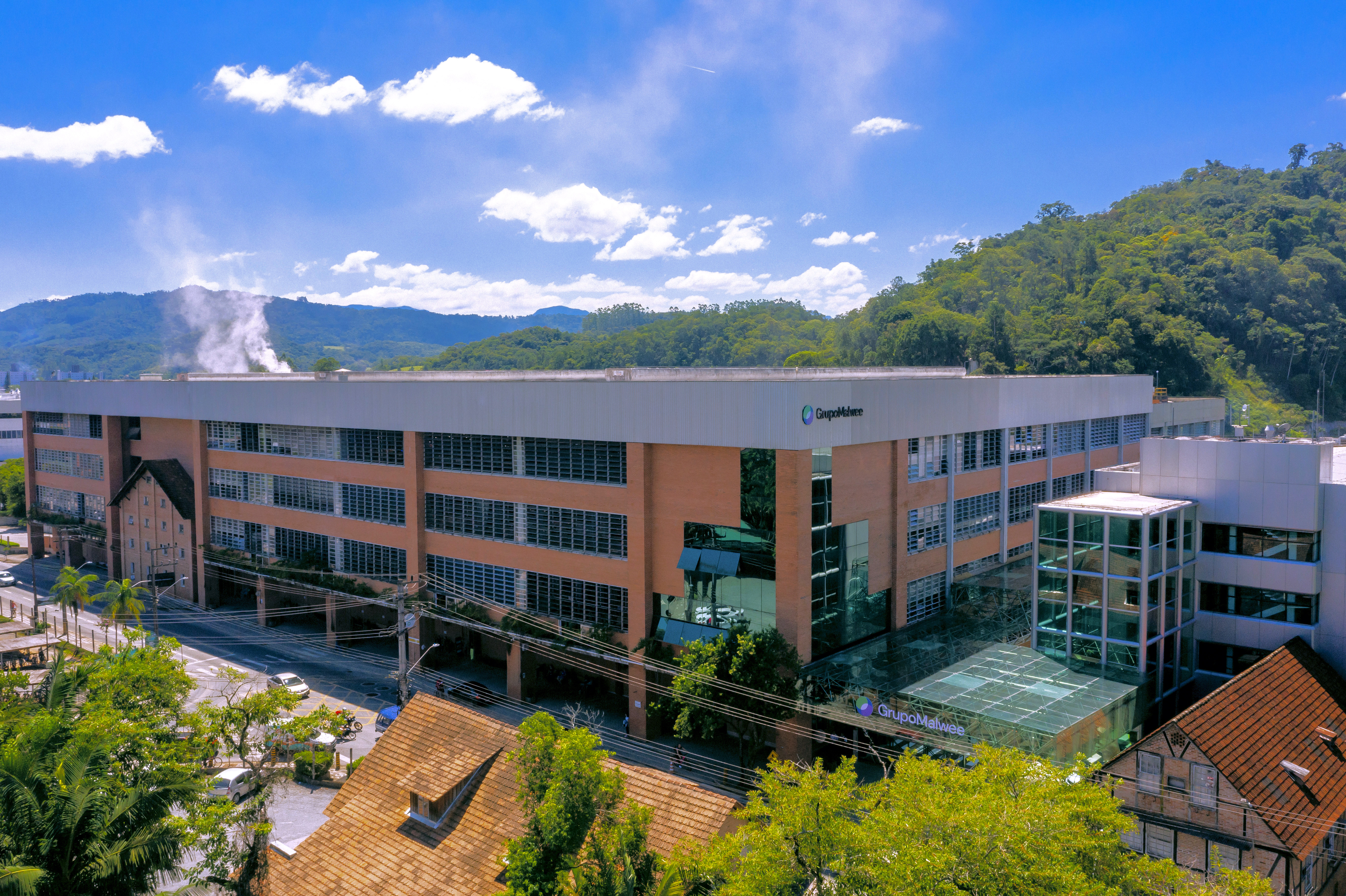 Sede corporativa e parque fabril da Malwee, em Jaraguá do Sul