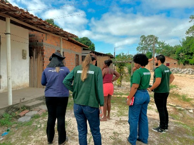 Agentes do Iterma e da Secretaria de Estado da Agricultura Familiar participam de mobilização para titulação de terras em comunidade quilombola no interior do Maranhão