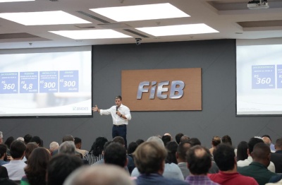 Evento no auditório da Fieb reuniu 350 empreendedores na capital baiana