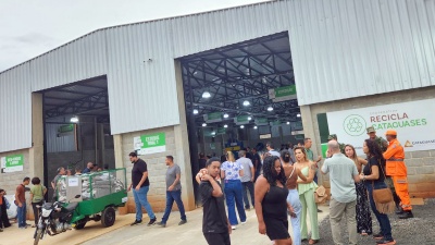 Sede da cooperativa de catadores Recicla Cataguases
