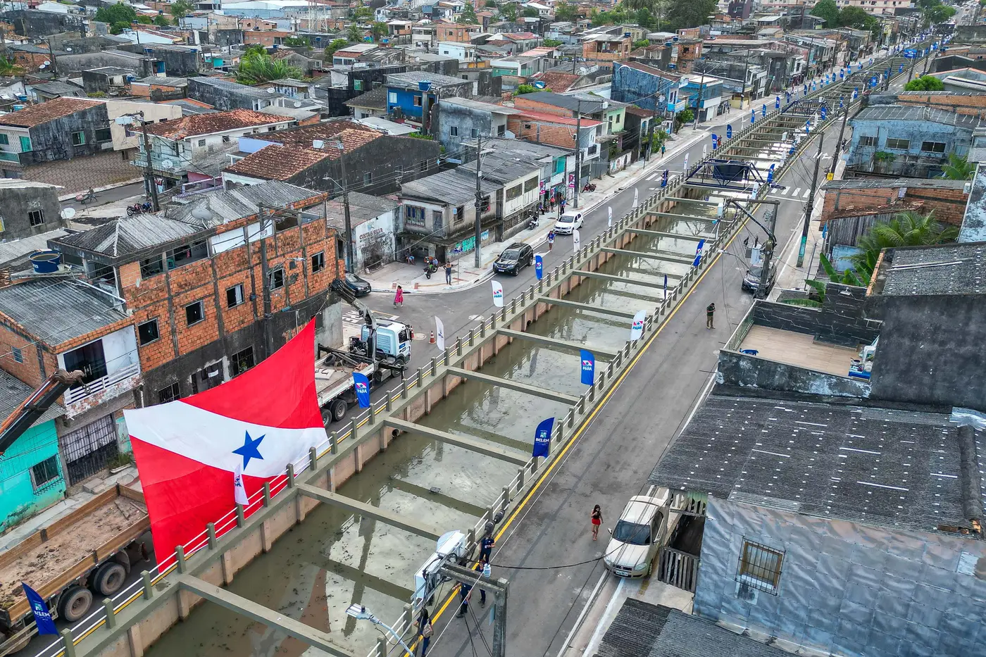 Capa da noticia Obra de macrodrenagem dos canais da Vileta e Leal Martins é entregue em Belém