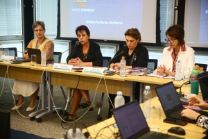 Diretora Socioambiental do BNDES, Tereza Campello, e ministra das Mulheres, Márcia Lopes, em Oficina do BNDES Periferias Mulheres