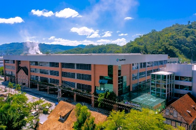 Sede corporativa e parque fabril da Malwee, em Jaraguá do Sul