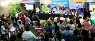 Capa da noticia Obras de saneamento, pavimentação e urbanização em Fortaleza terão R$ 145 milhões do BNDES