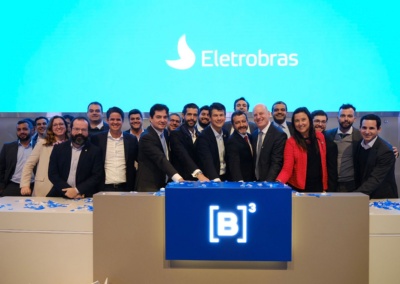 Capa da noticia Cerimônia de Toque de Campainha na B3 marca a privatização da Eletrobras