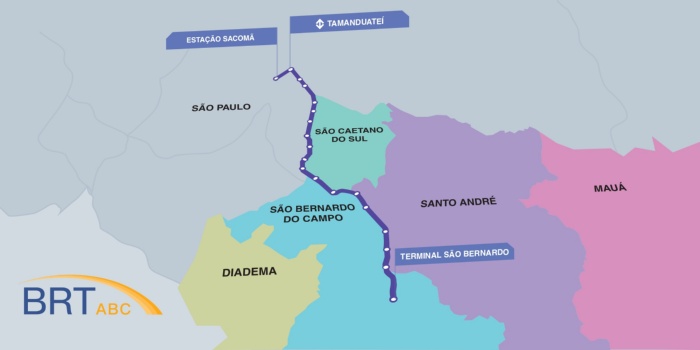 Trajeto BRT