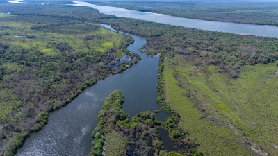 Vista aérea do Rio Xingu